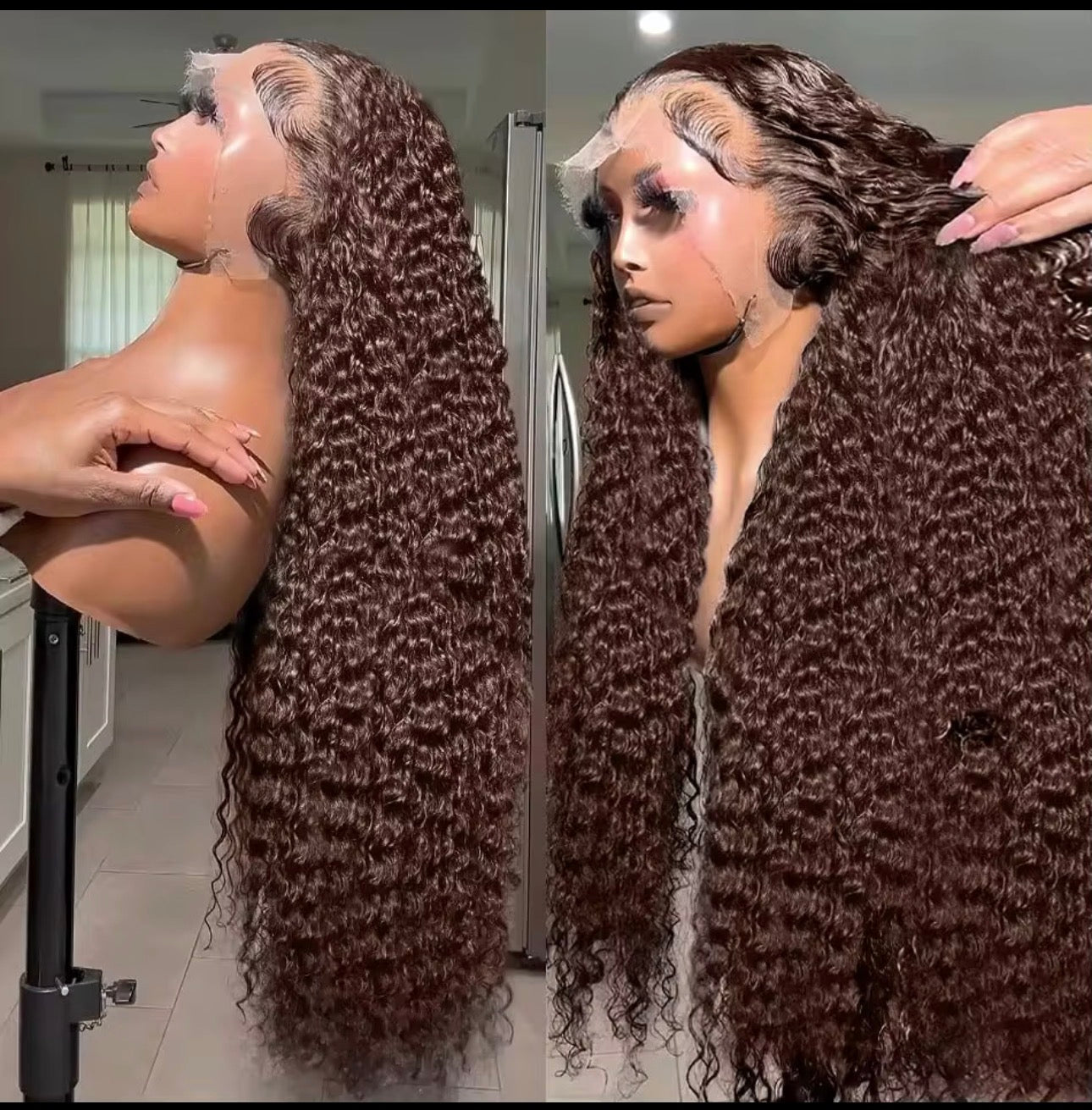 Glueless 24” Jerry Curly Wig