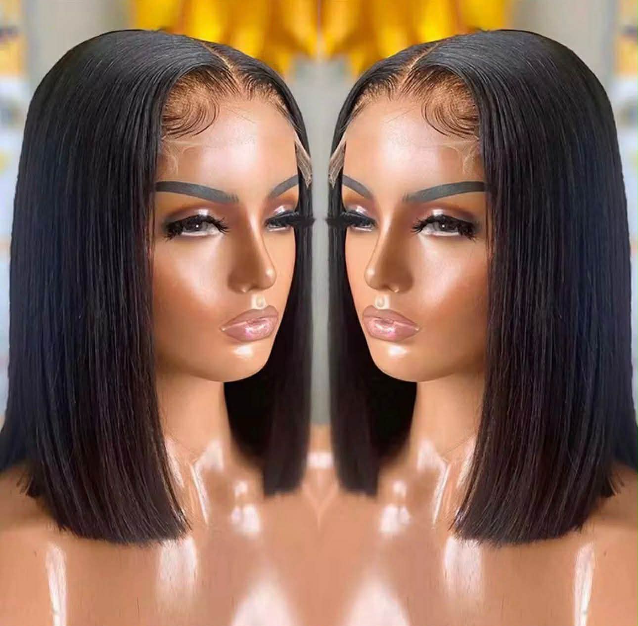 Bone Straight Bob Wigs 14inch